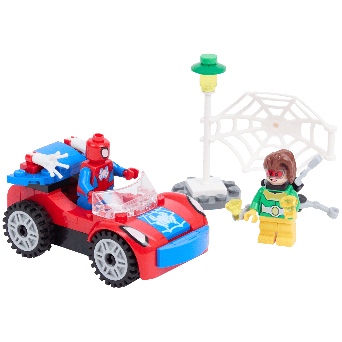 El coche de Spiderman y Doc Ock LEGO