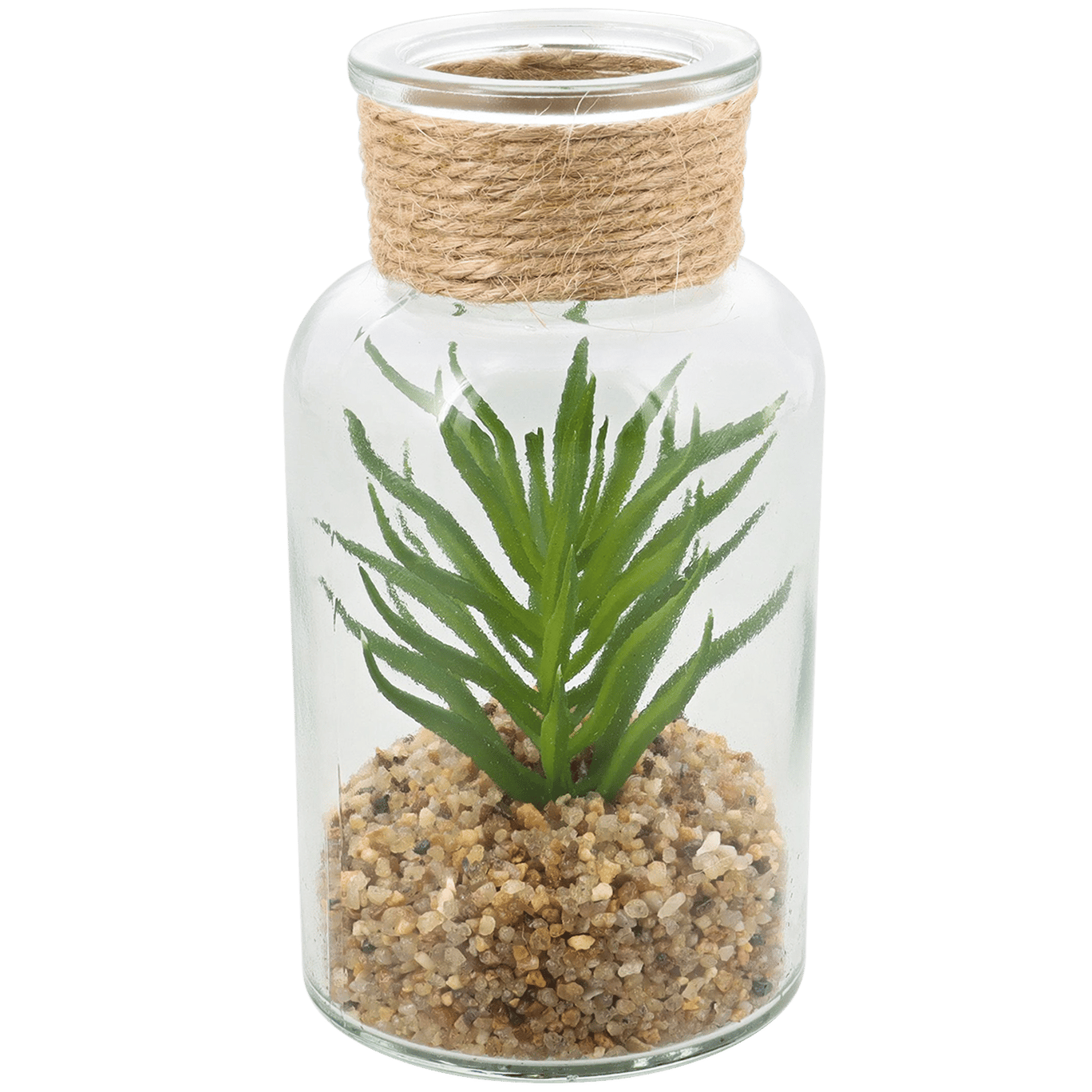 Planta suculenta artificial em vaso