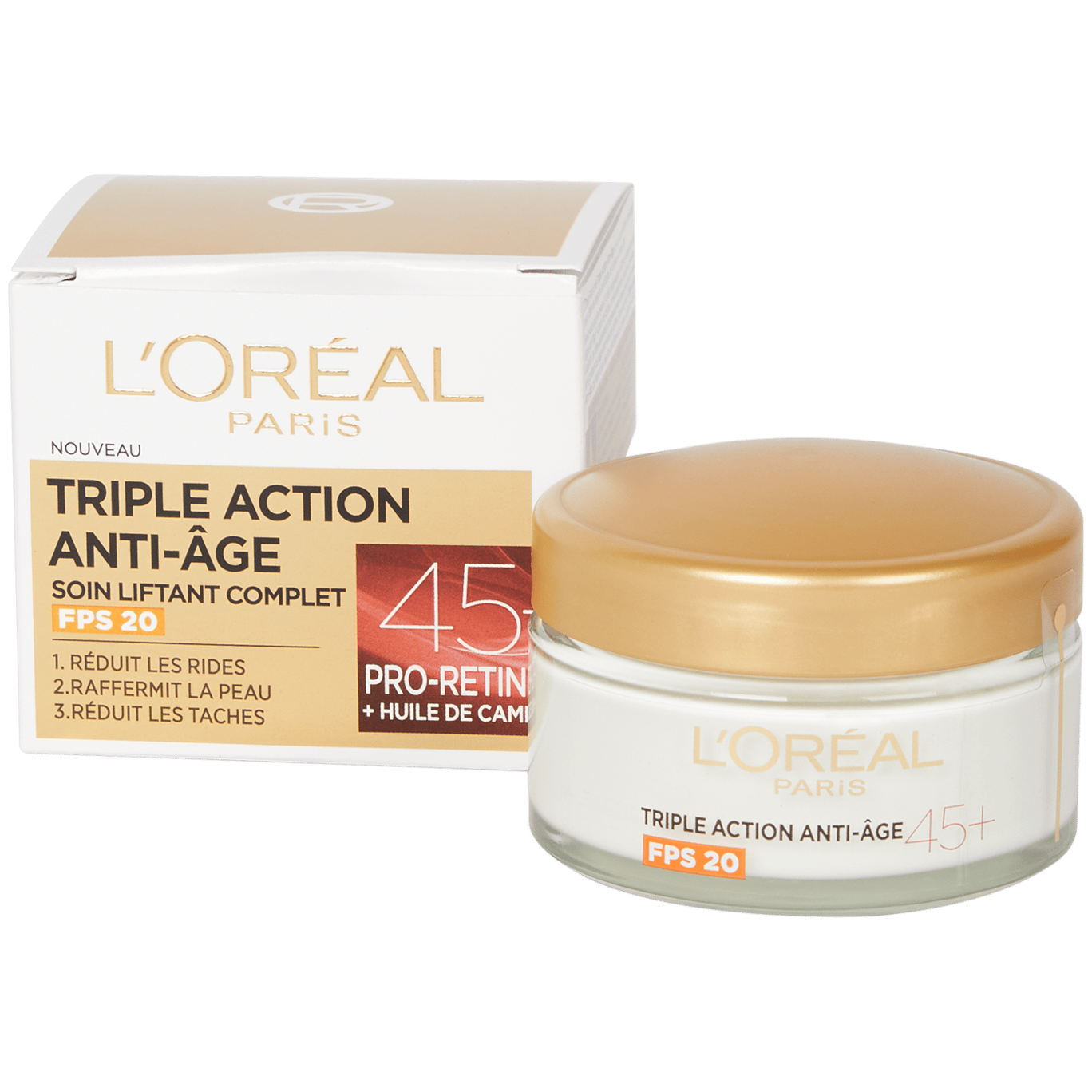 Crème de jour L'Oréal Triple Action Anti Age 45+