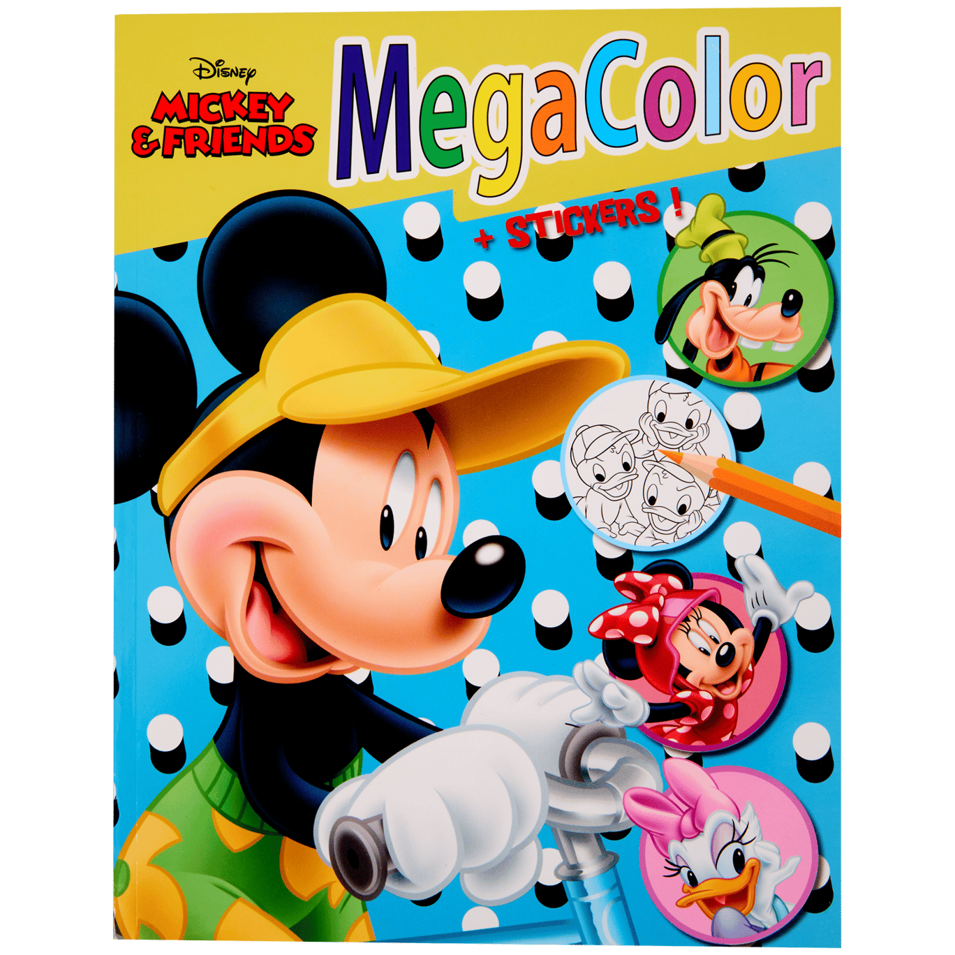 Livre de coloriage avec autocollants Disney