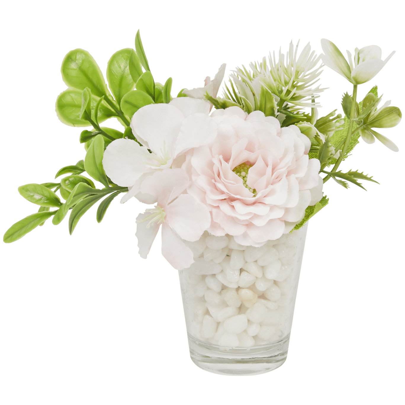 Bouquet artificial em jarra
