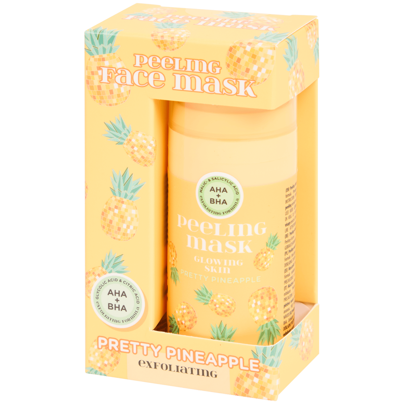 Máscara facial exfoliante Extratos de frutos