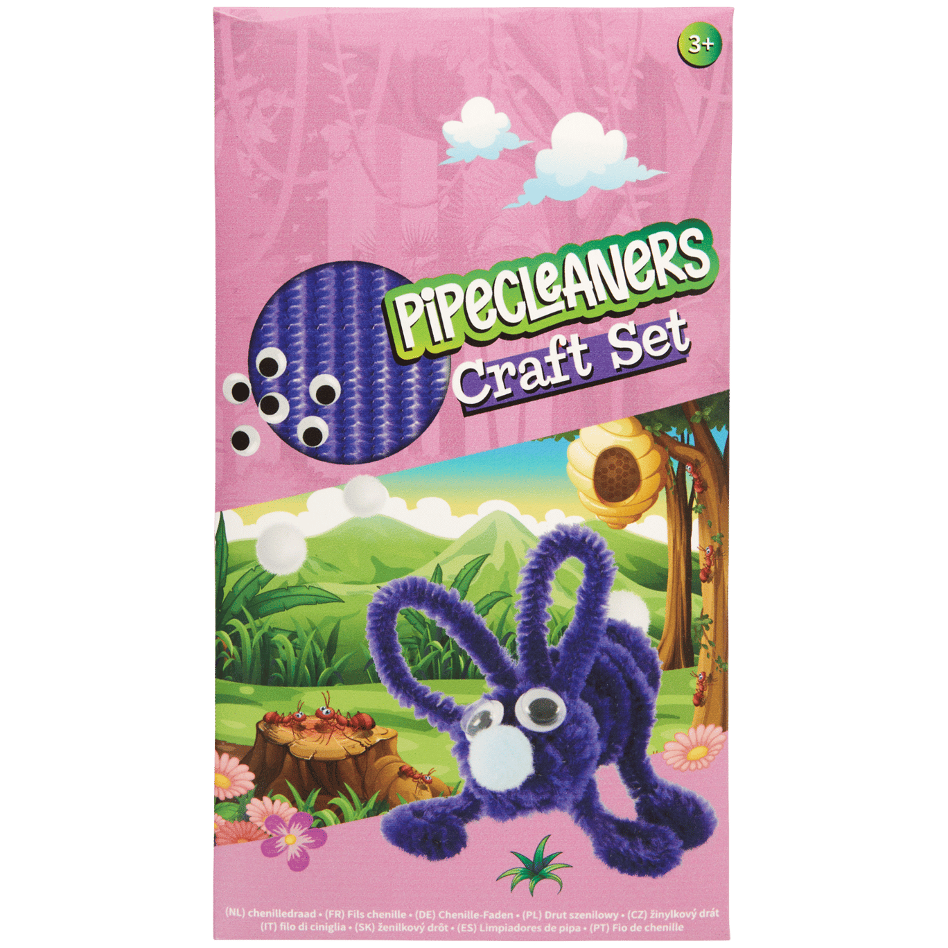 Kit créatif enfant - Fils chenilles - Coloris Dinosaures - Assortiment fil  chenille - Creavea