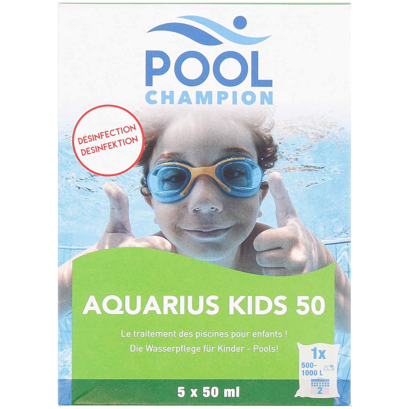 Désinfectant piscine enfant Pool Champion Aquarius Kids 50