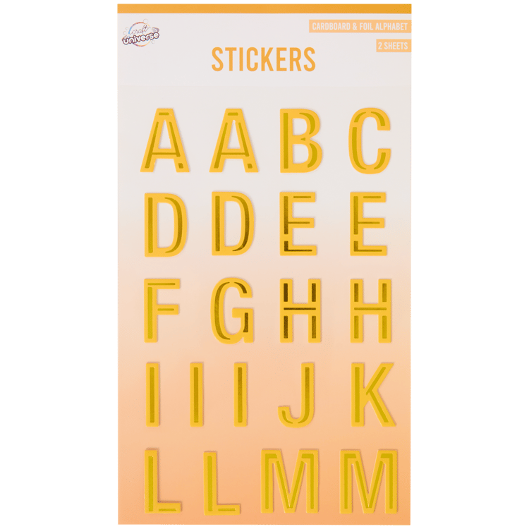 Craft Universe alfabet stickers