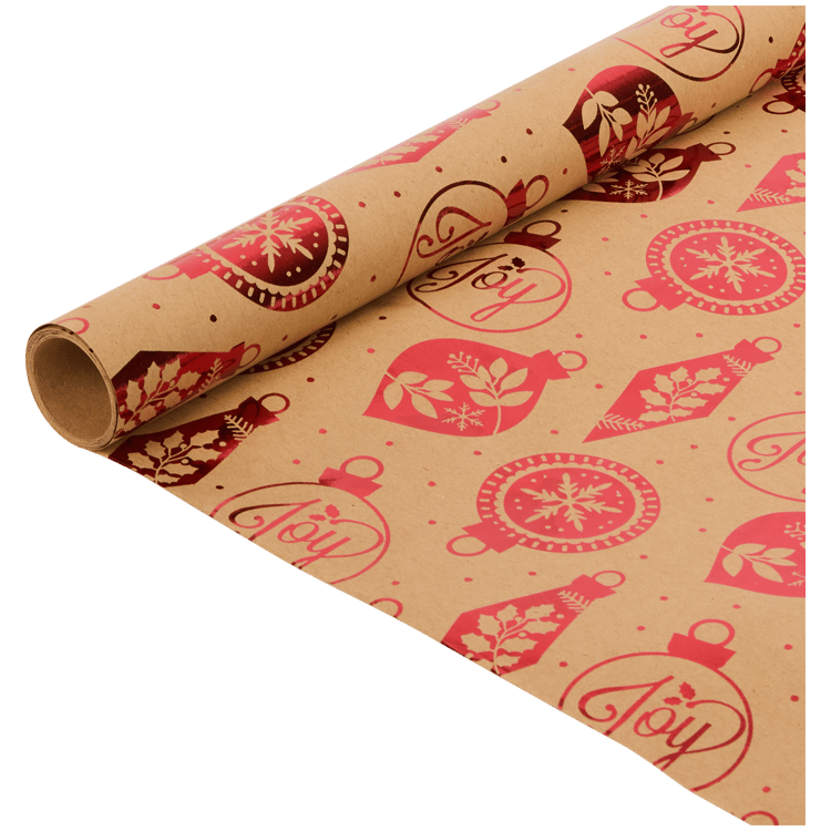 Weihnachtliches Kraft-Geschenkpapier