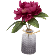 Pivoine artificielle dans vase