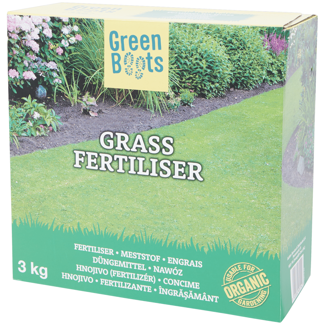 Gránulos de fertilizante de césped Green Boots