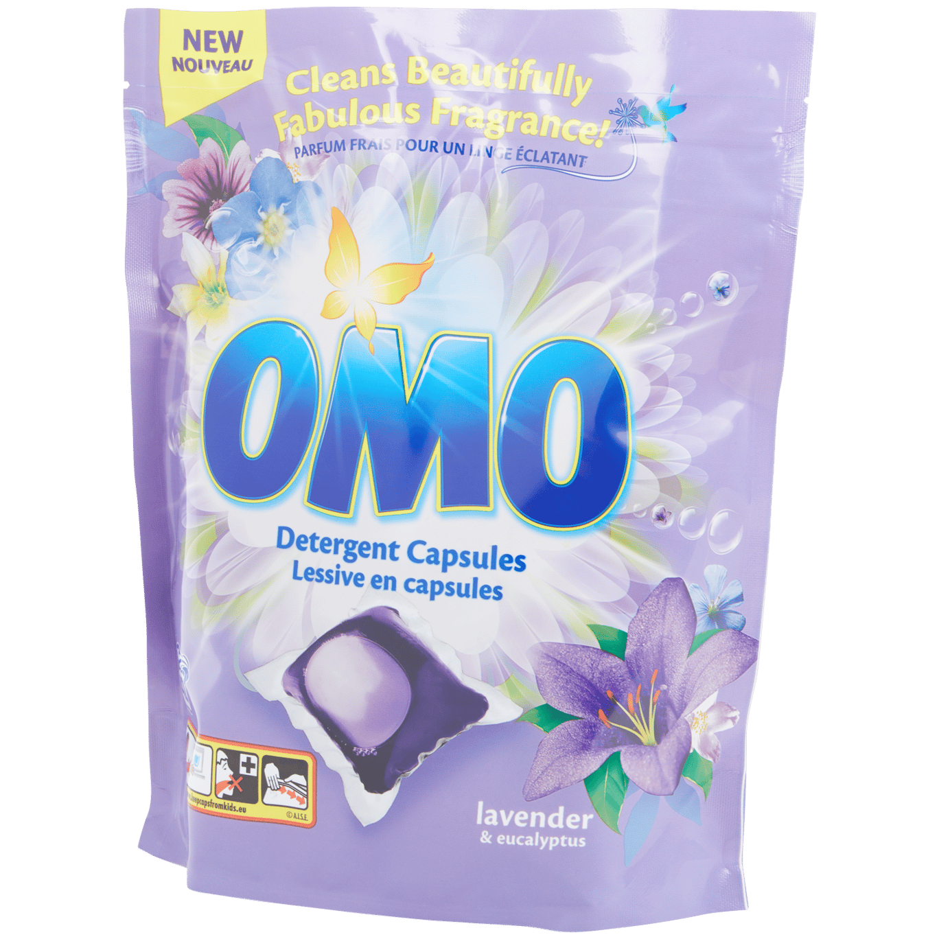 Omo wascapsules Lavendel & Eucalyptus