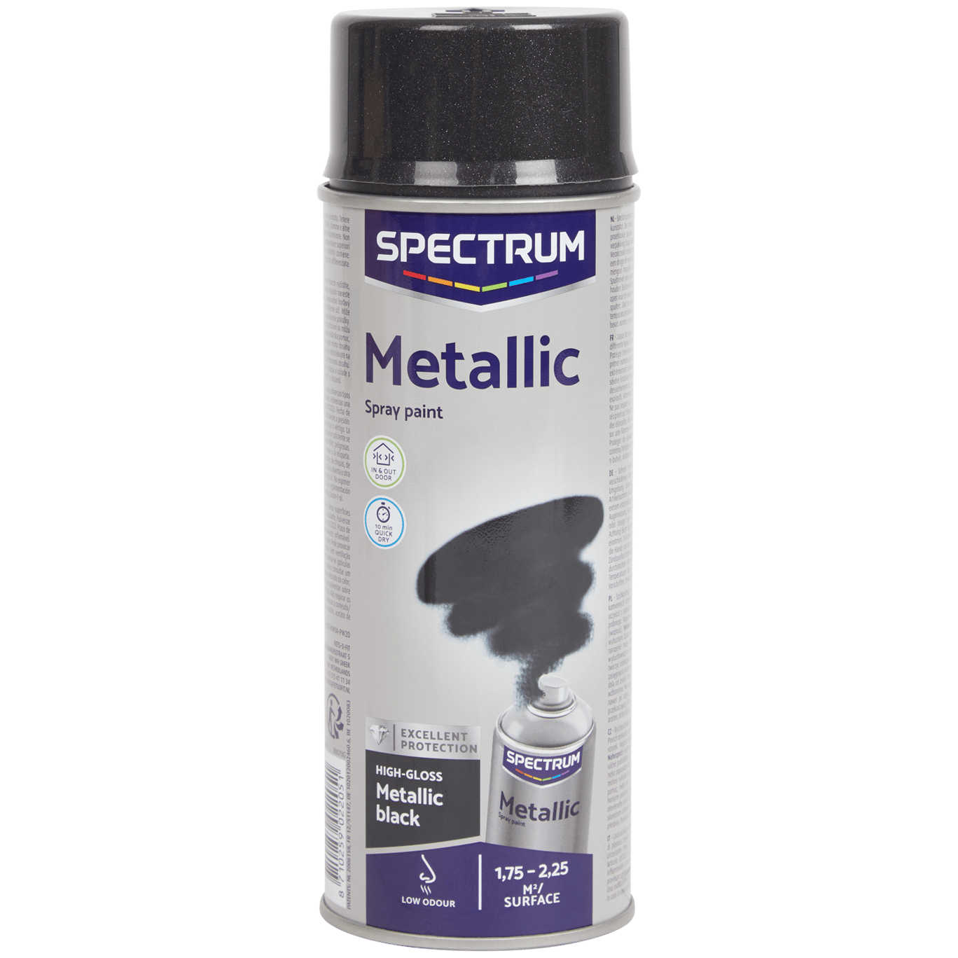 Vernice spray nero metallizzato Spectrum