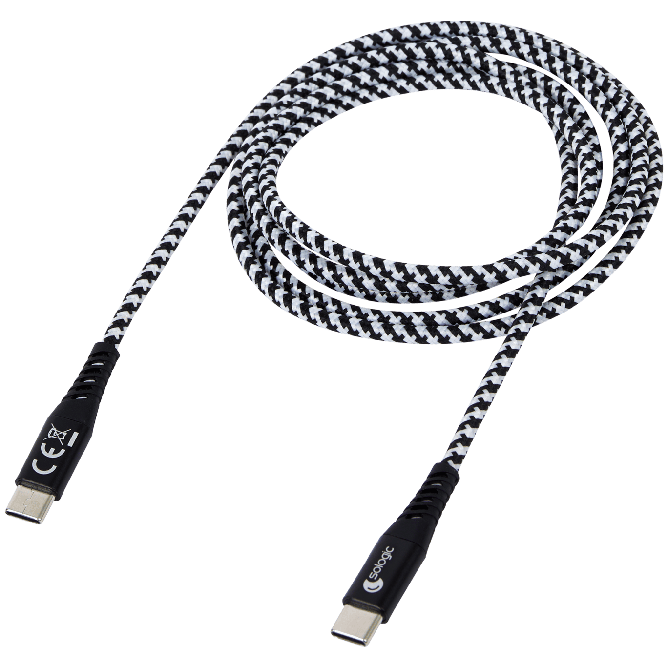 Nabíjací a dátový kábel Sologic USB-C na USB-C