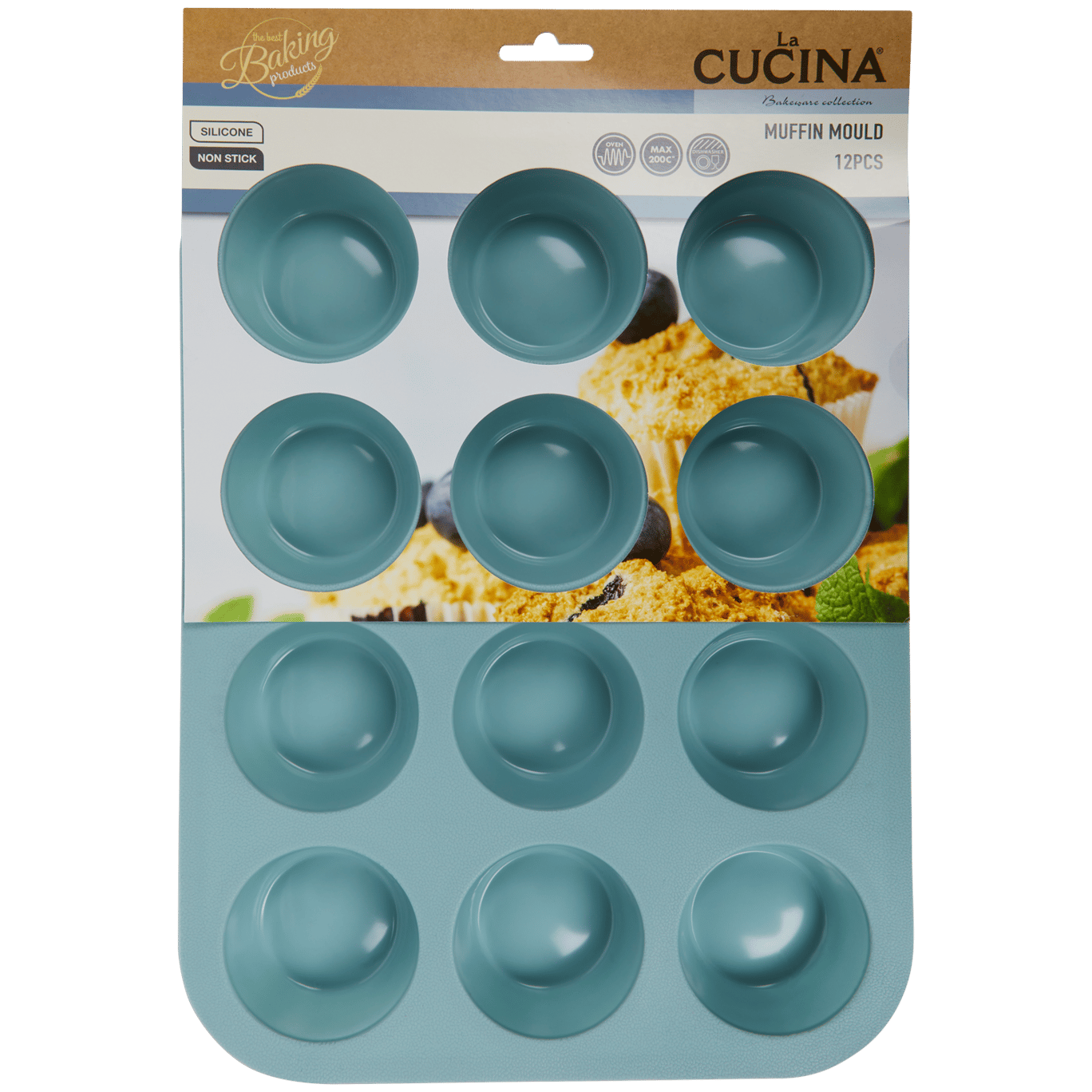 Stampo per muffin in silicone La Cucina