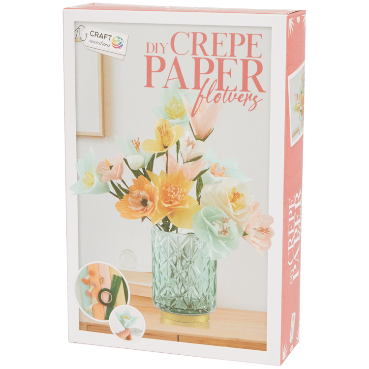 DIY kvety z krepového papiera Craft Sensations