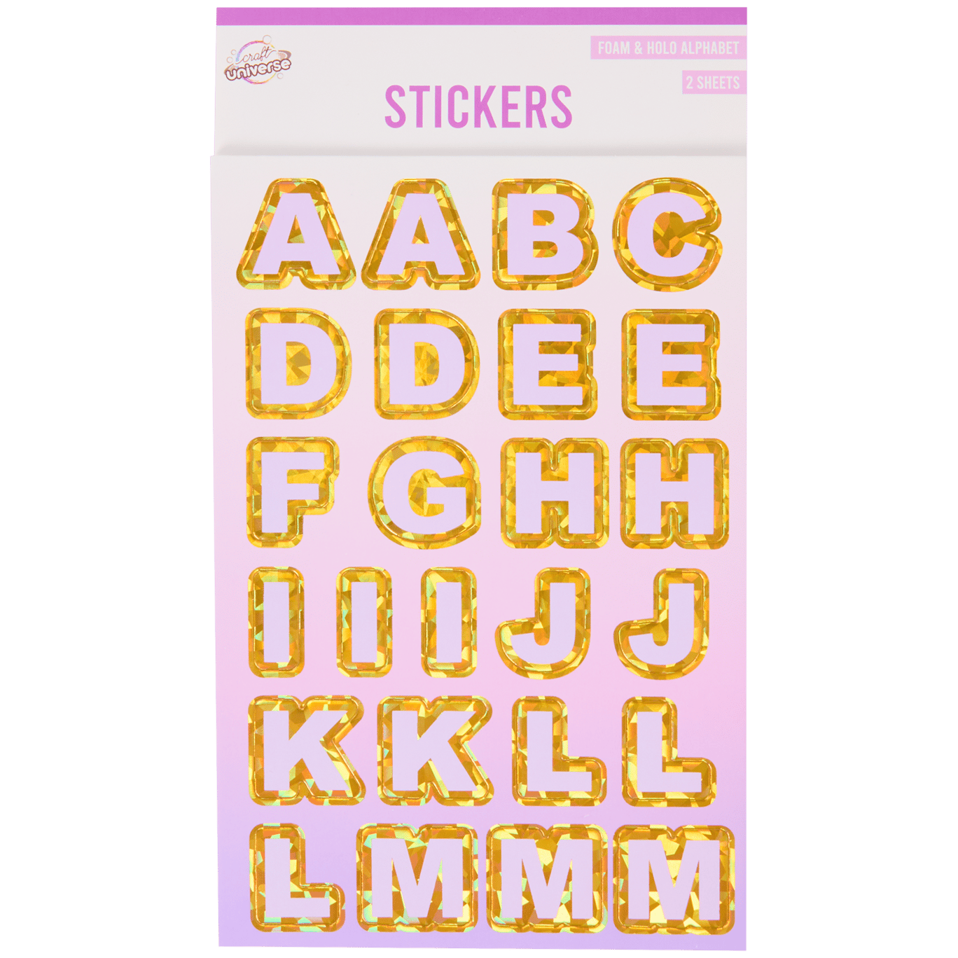 Craft Universe alfabet stickers