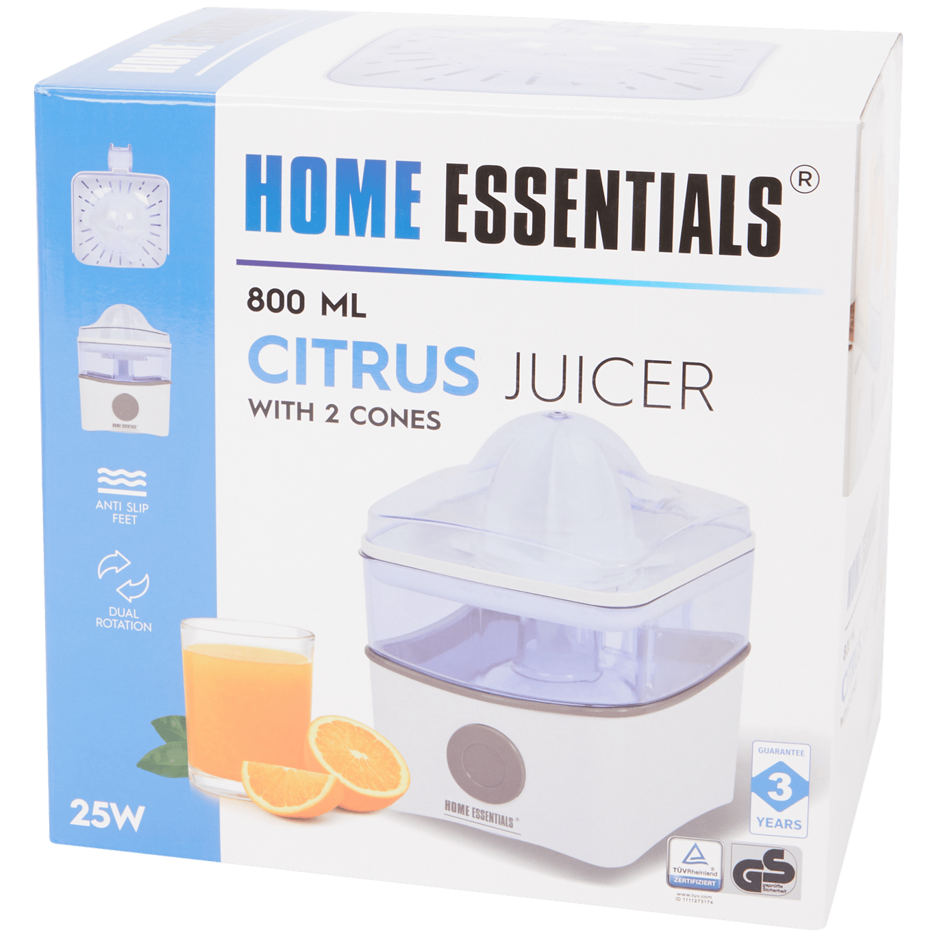 Elektrický odšťavňovač na citrusy Home Essentials