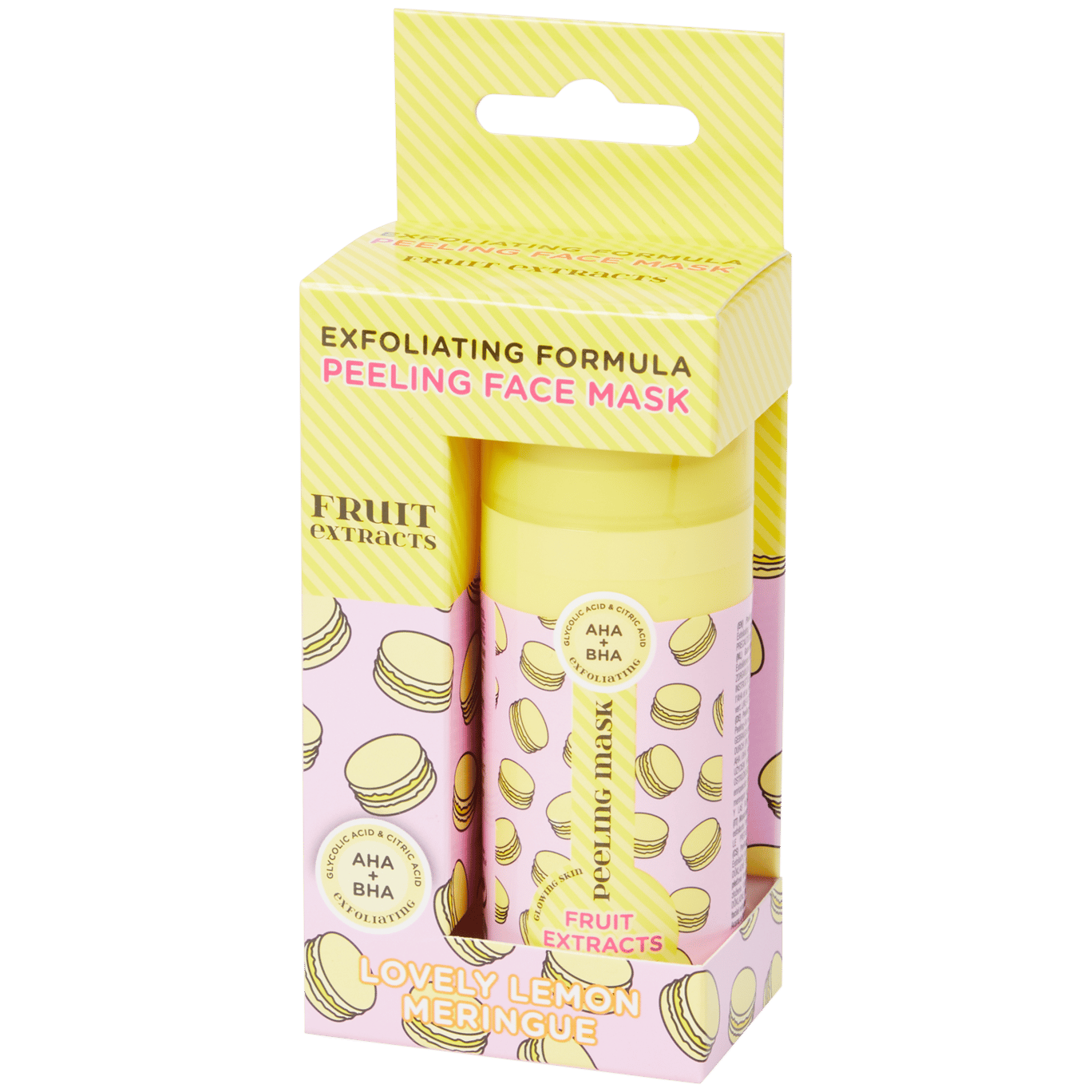 Máscara facial exfoliante Extratos de frutos