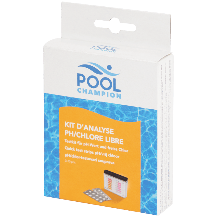 Kit d'analyse chlore et pH Pool Champion