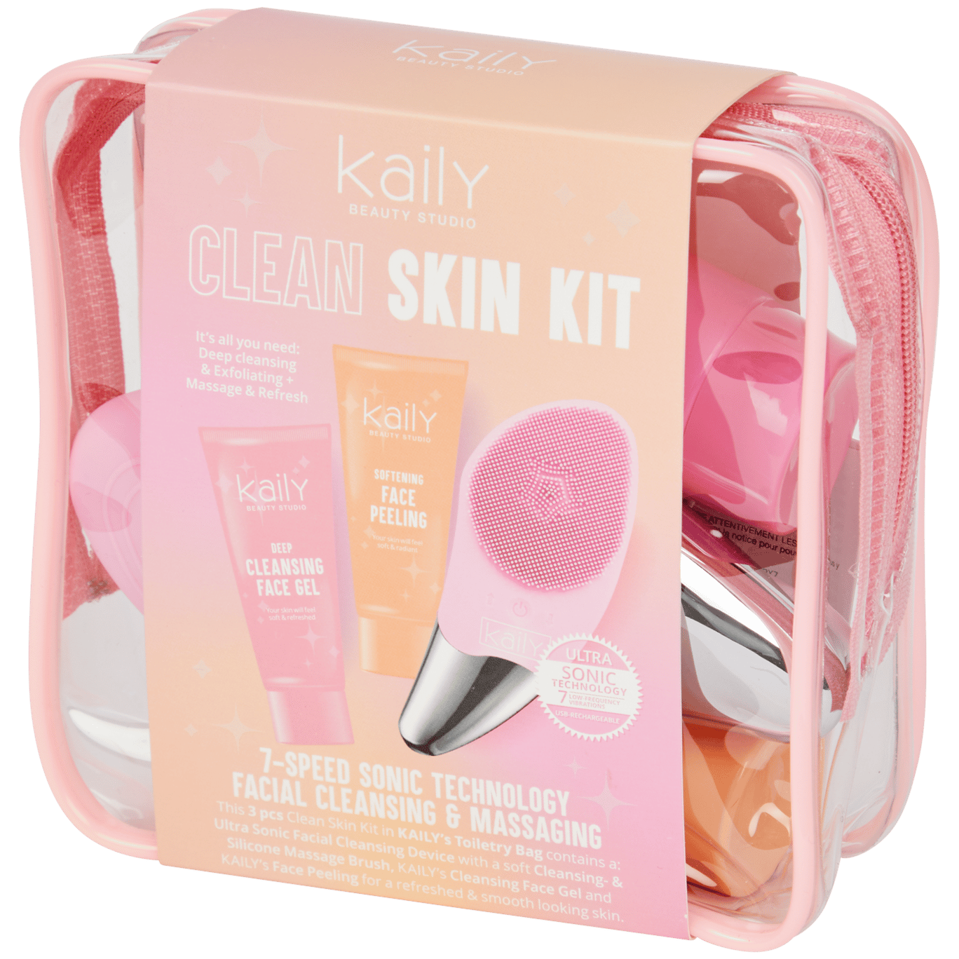 Conjunto de limpeza facial Kaily Beauty Studio