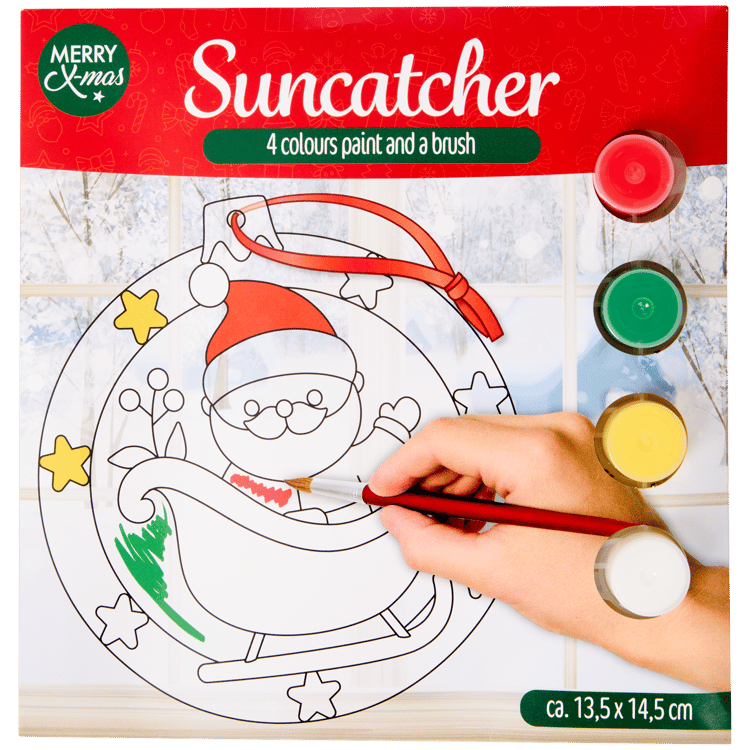 Weihnachtlicher Suncatcher zum Selberbasteln