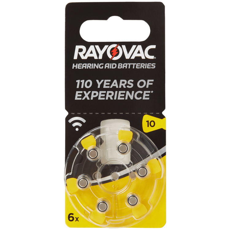 Piles pour appareils auditifs Rayovac A10
