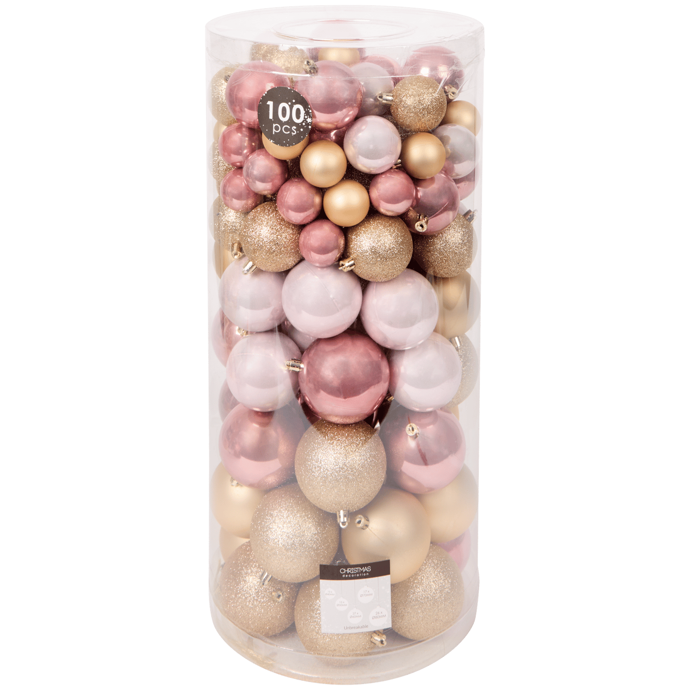 Boules de Noël en plastique