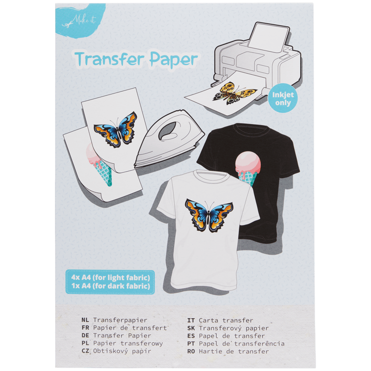 Papier transfert pour textile Avec