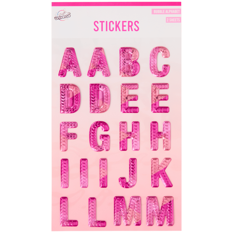 Craft Universe alfabet stickers