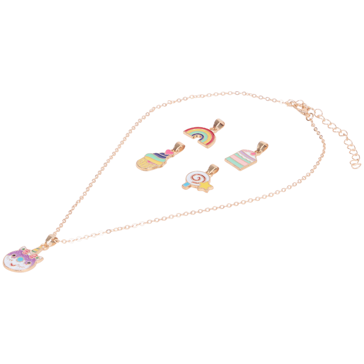 Collier pour enfant avec pendentifs interchangeables