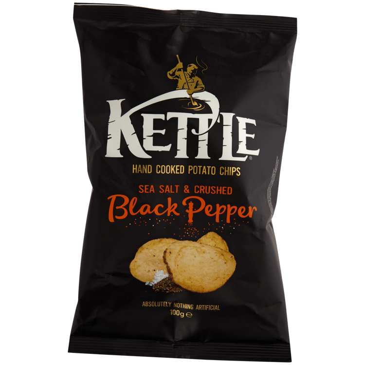 Kettle Chips Sea Salt & Black Pepper
