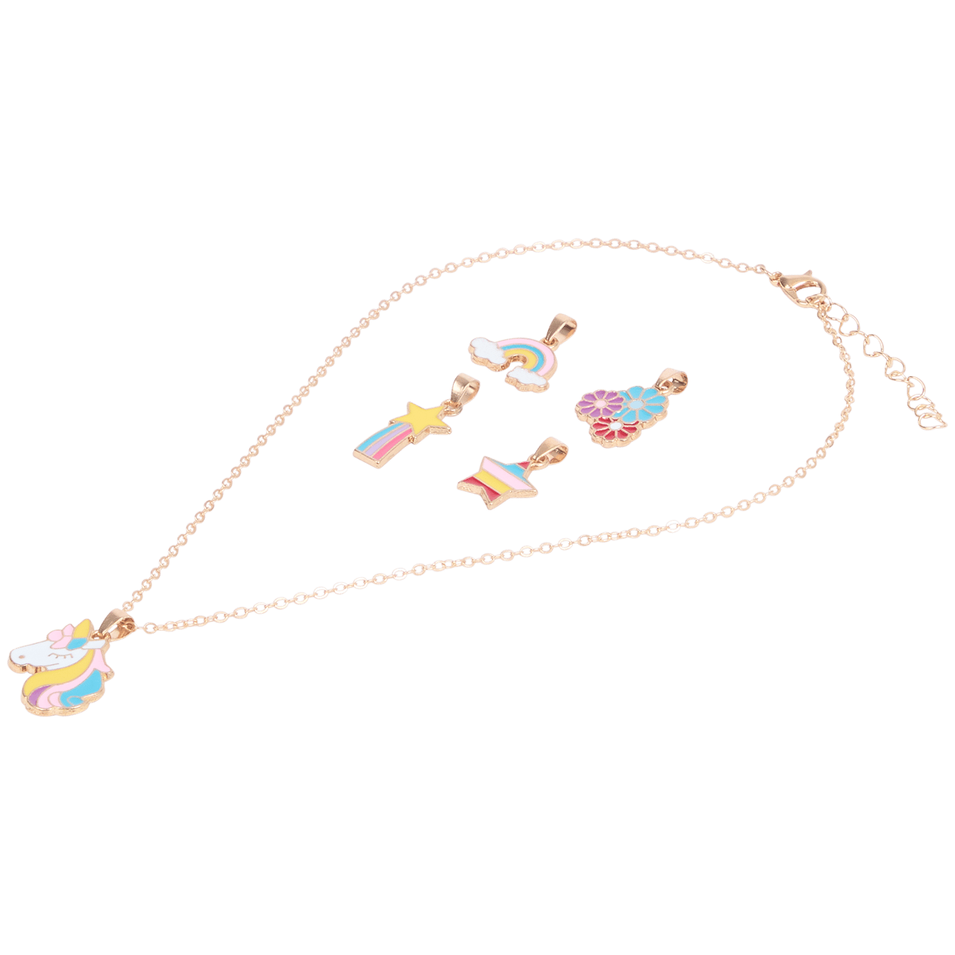 Collier pour enfant avec pendentifs interchangeables