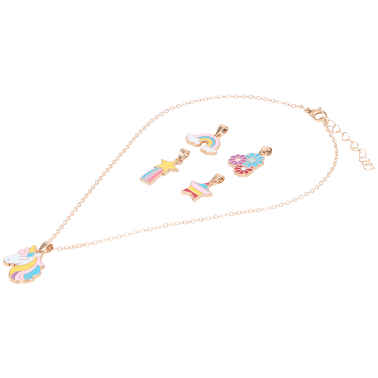 Collier pour enfant avec pendentifs interchangeables