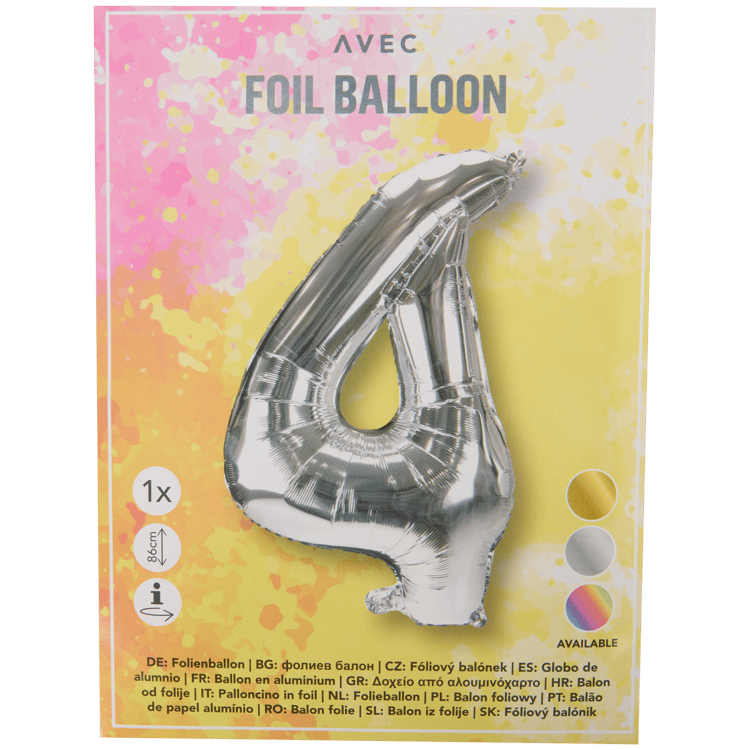 Palloncino a forma di numero