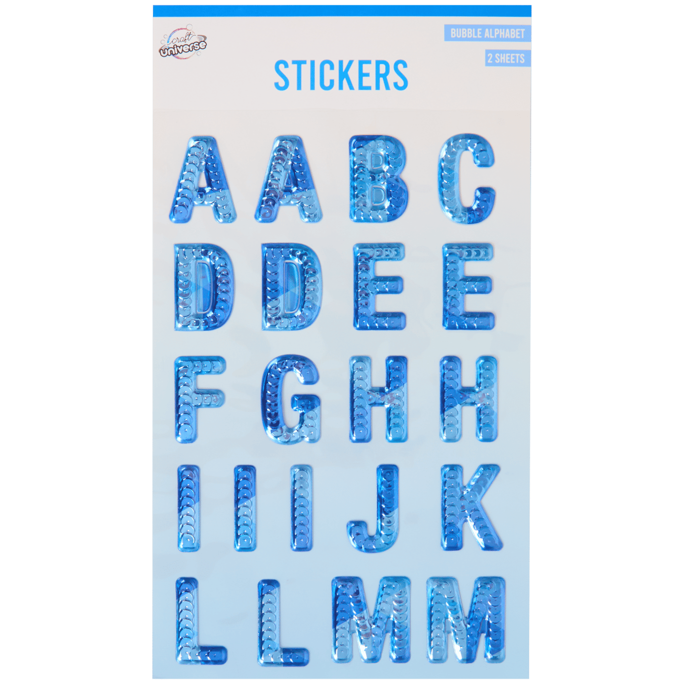 Craft Universe alfabet stickers