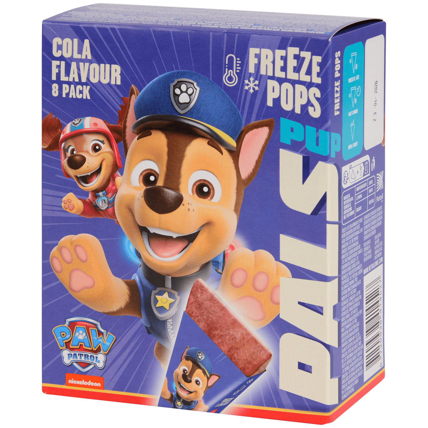 Paw Patrol Freeze Pops ijslolly's Cola