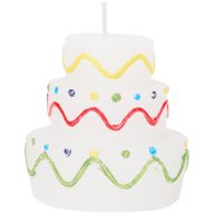 Svíčka ve tvaru dortu