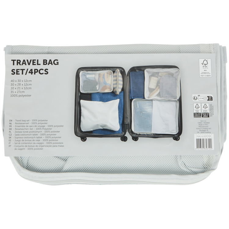 Set sacchetti da viaggio per valigia