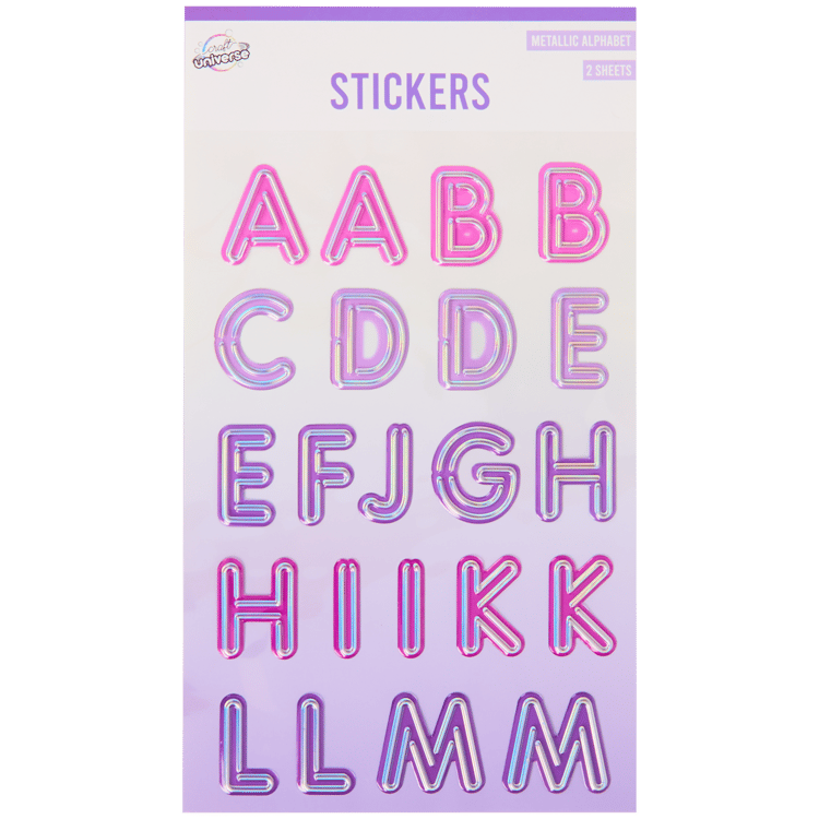 Craft Universe alfabet stickers