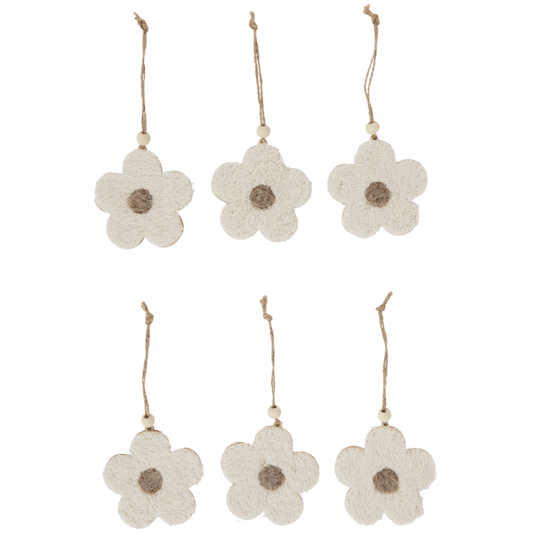 Pendentes de flores com revestimento aveludado e felpudo Home Accents