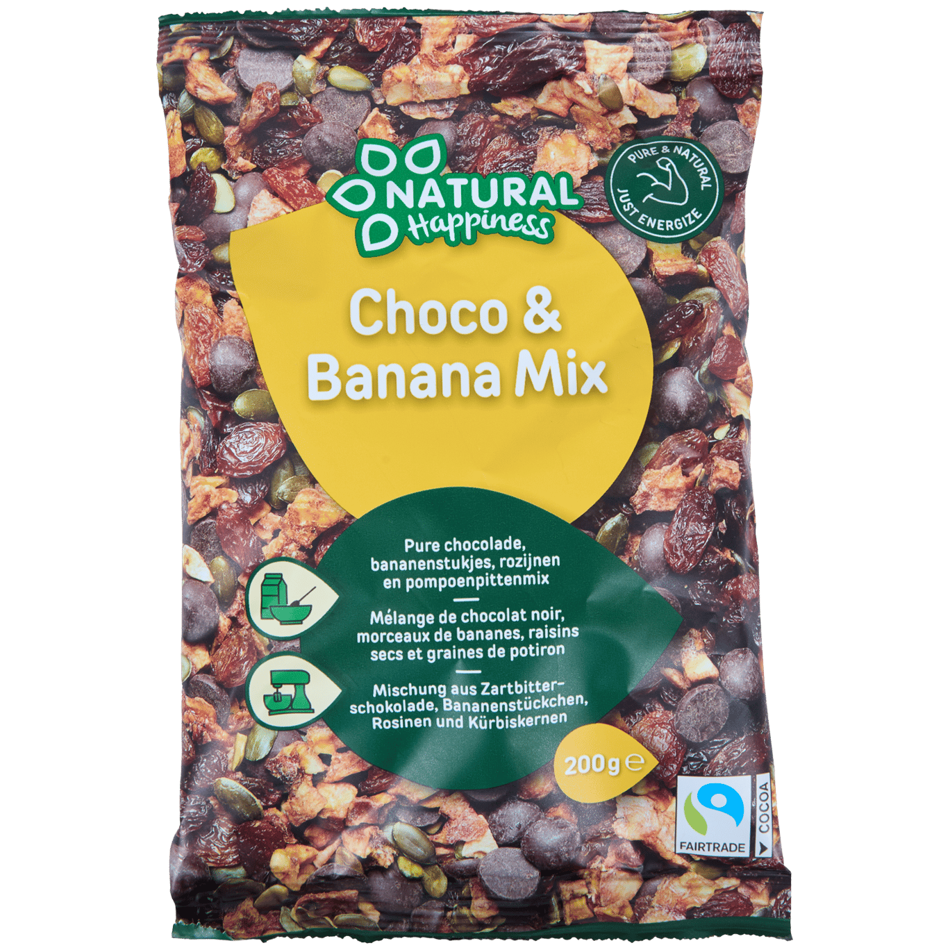 Natural Happiness Mix di cioccolato e banana