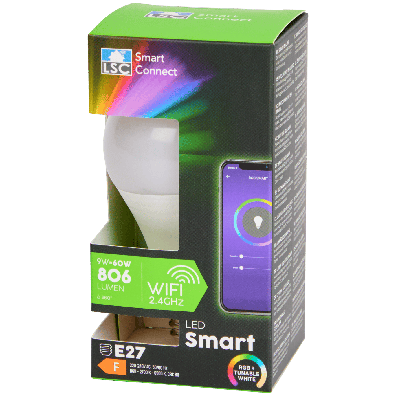 Bombilla LED multicolor inteligente LSC Smart Connect