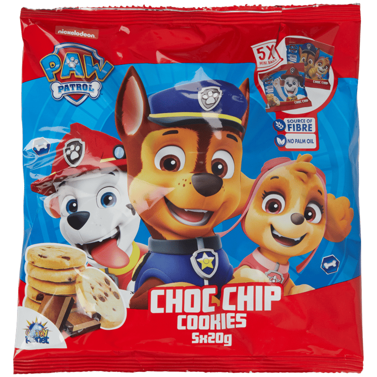 Paw Patrol koekjes Choc Chip