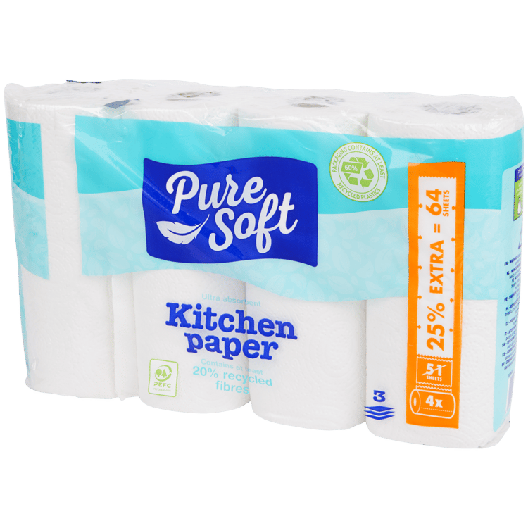 Papel de cozinha Pure Soft