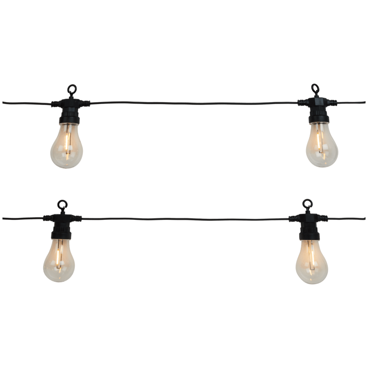 Lichterkette mit Filament-Birnen