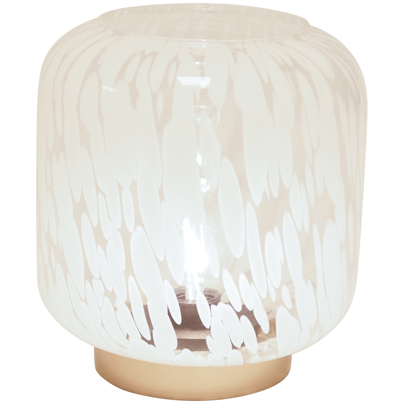 Lampe de table en verre