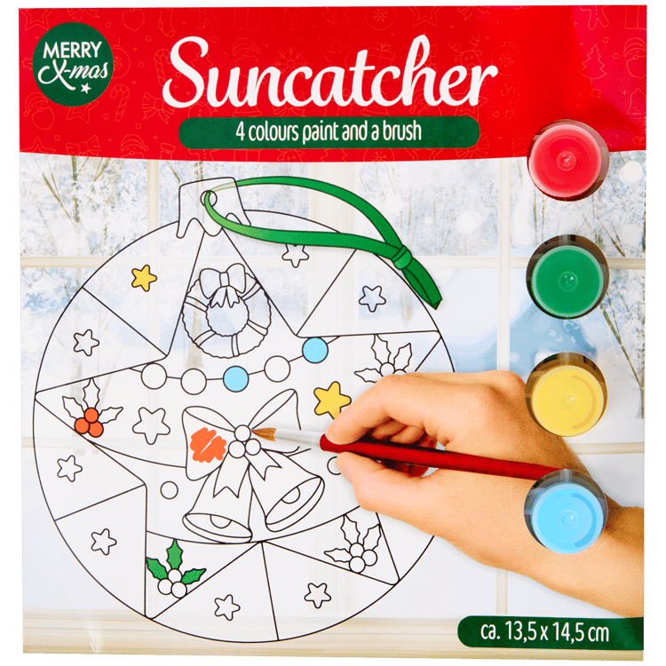 Weihnachtlicher Suncatcher zum Selberbasteln