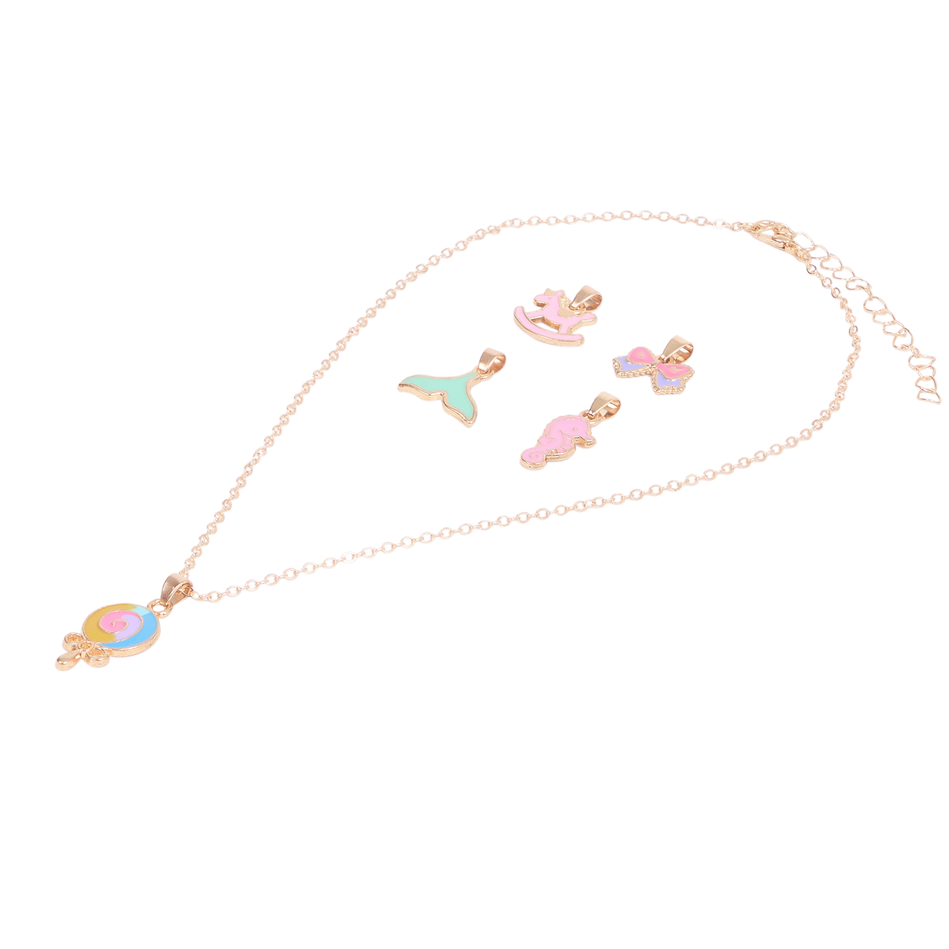 Collier pour enfant avec pendentifs interchangeables