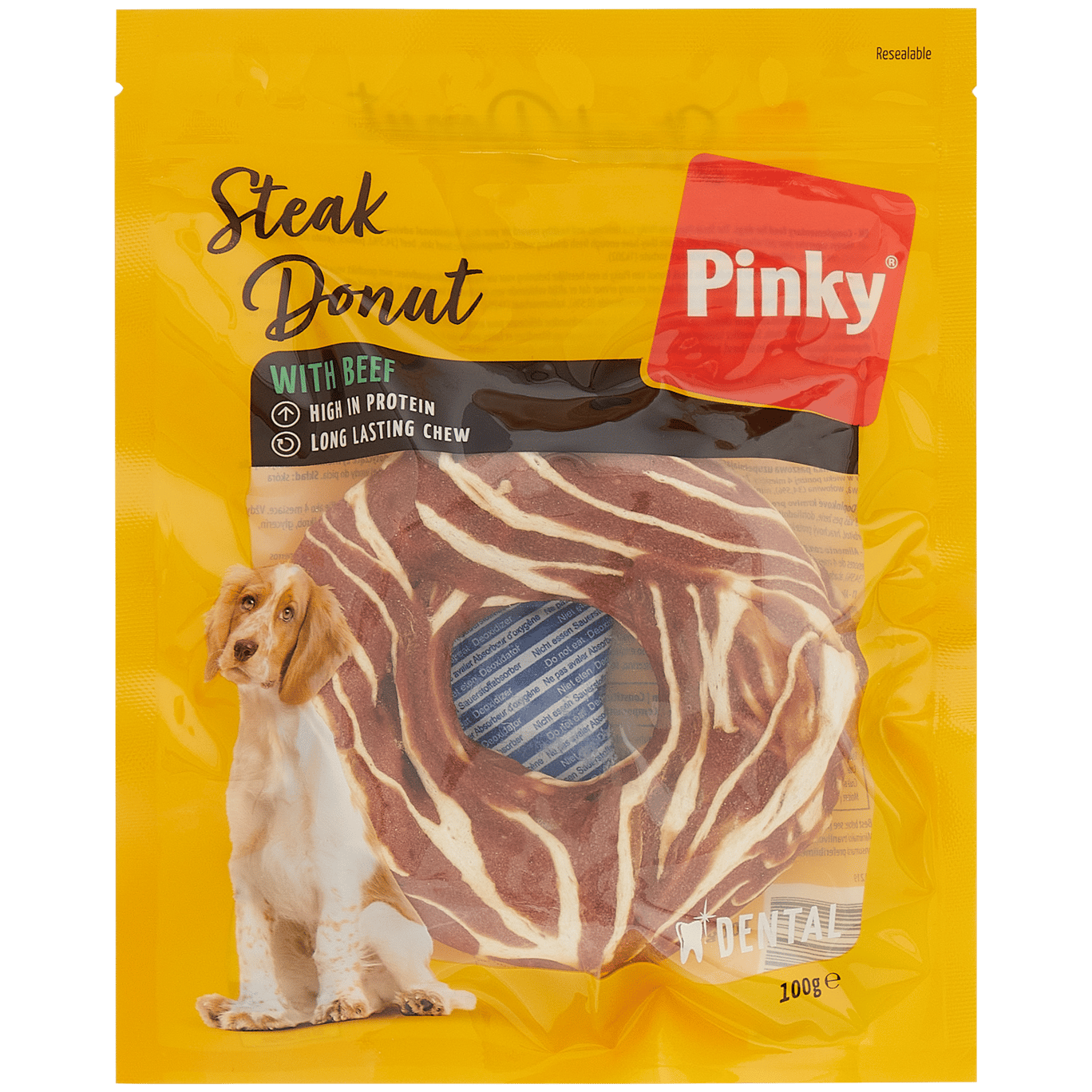 Przekąska dla psa Steak Donut Pinky