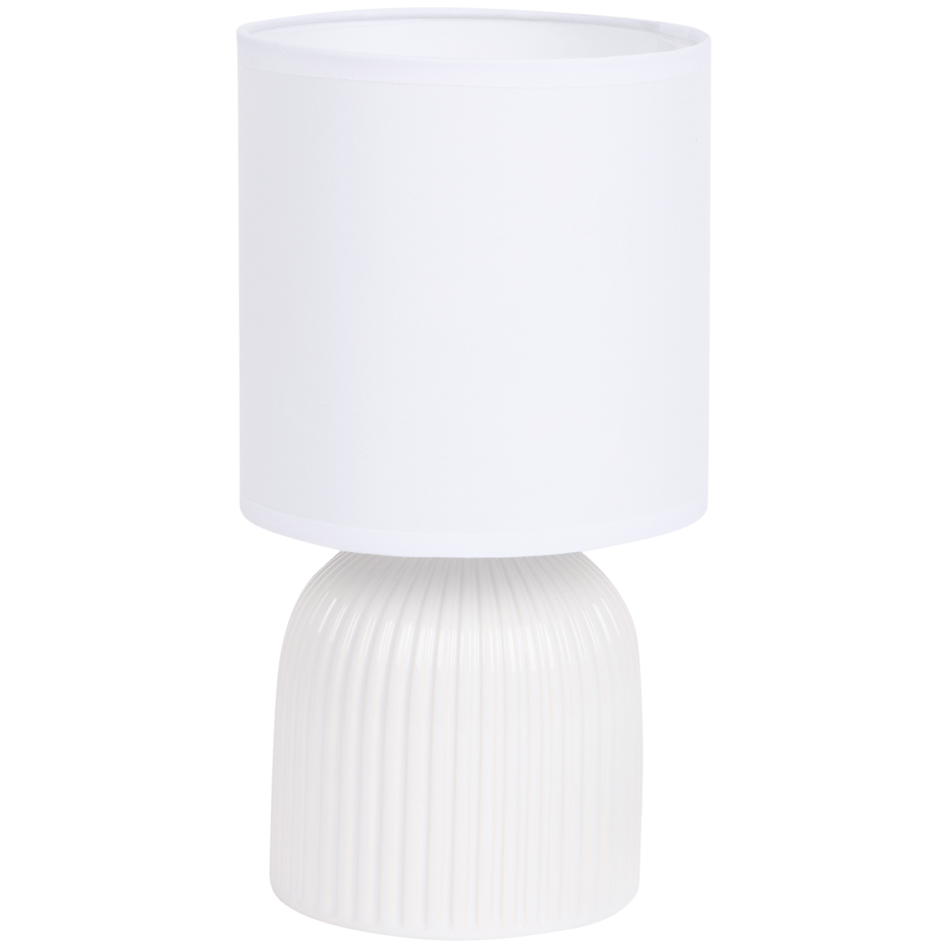 Lampa stołowa z ceramiczną podstawą