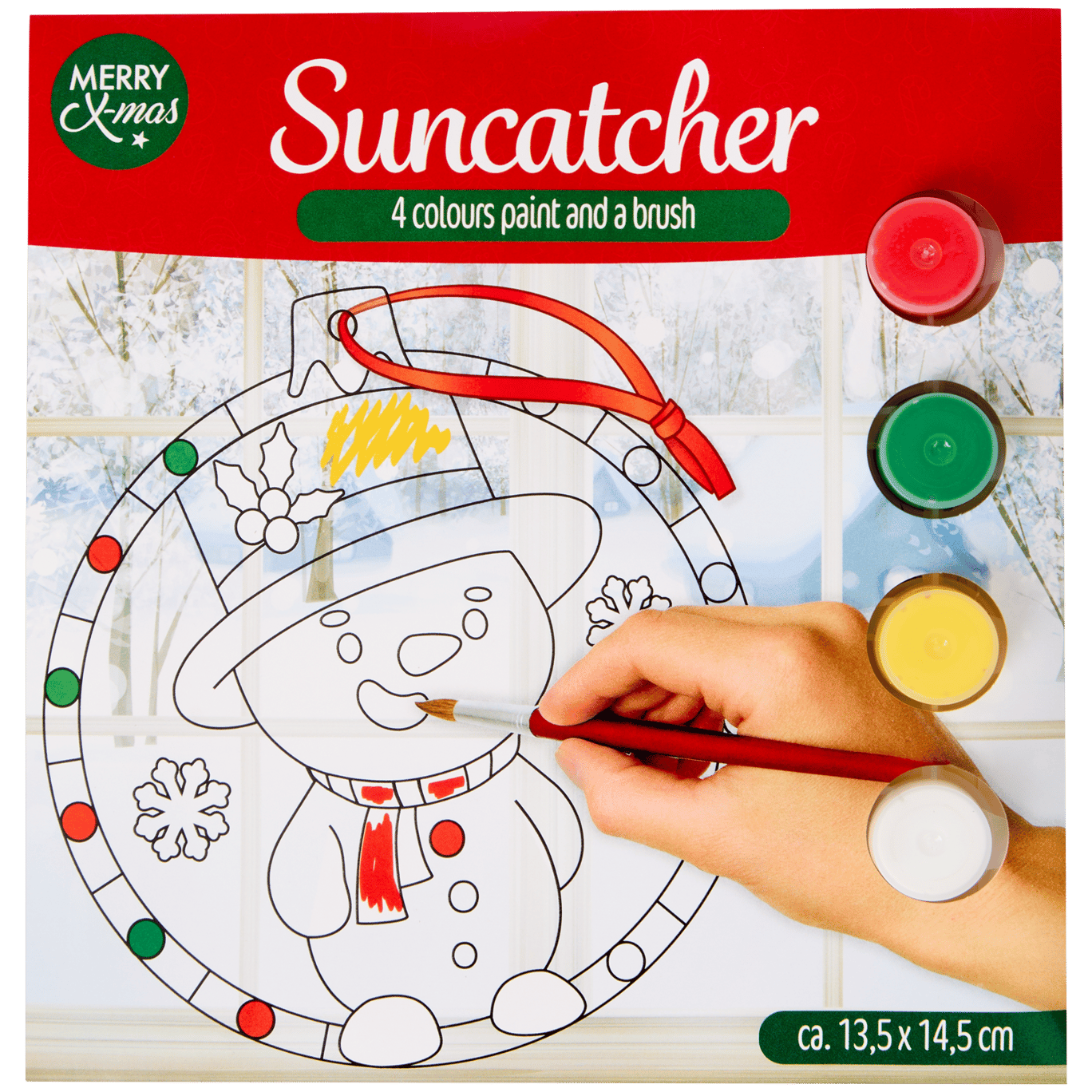 Weihnachtlicher Suncatcher zum Selberbasteln