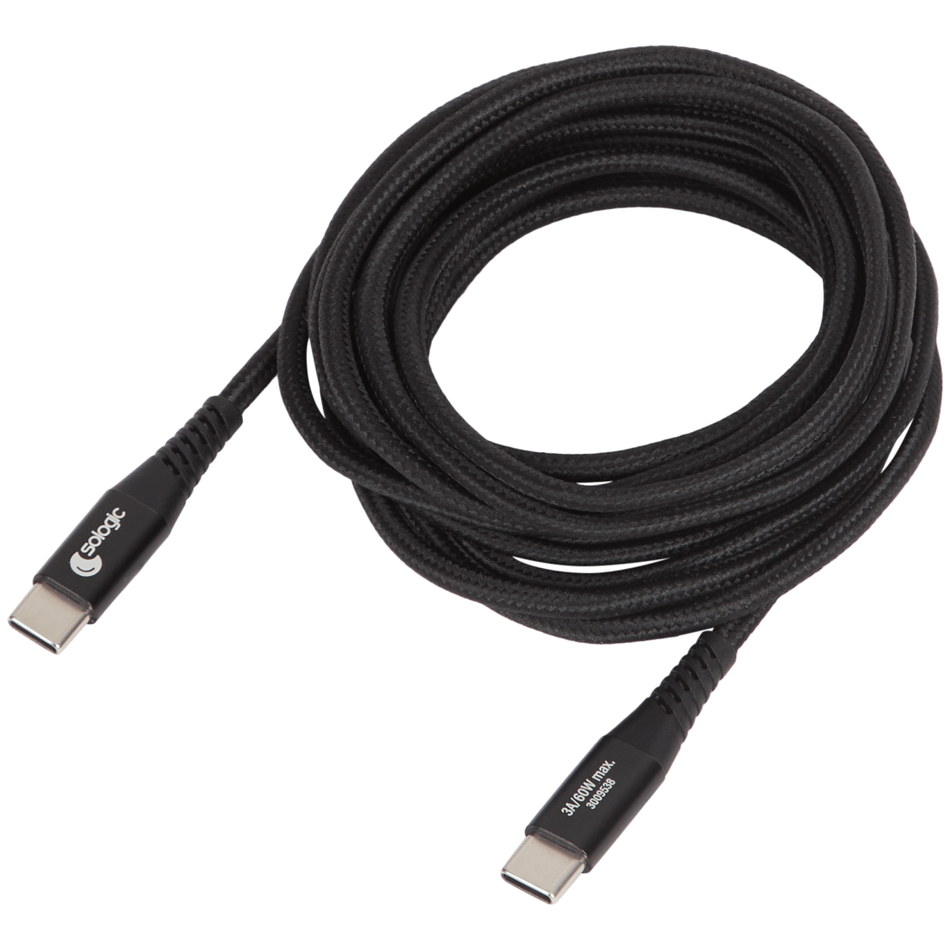 Nabíjací a dátový kábel Sologic USB-C na USB-C